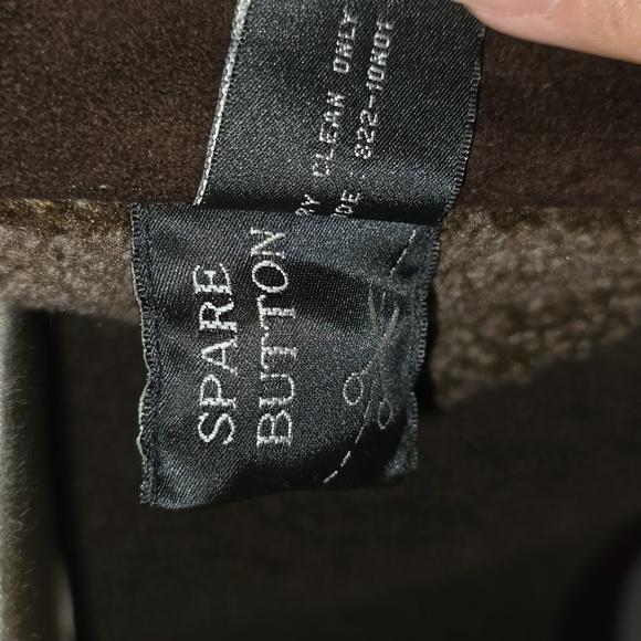 Men's Brown Faux Suede Jacket  - Impermeable By Weatherproof - Picture 12 of 13